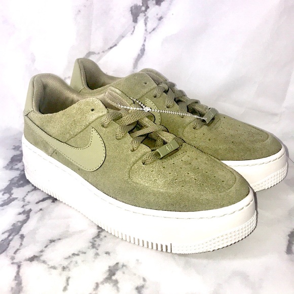 green low top air force ones